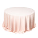 132inch Blush Premium Scuba Wrinkle Free Round Tablecloth, Scuba Polyester Tablecloth