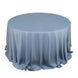 132inch Dusty Blue Premium Scuba Wrinkle Free Round Tablecloth, Scuba Polyester Tablecloth