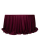 132inch Burgundy Premium Scuba Wrinkle Free Round Tablecloth, Scuba Polyester Tablecloth