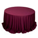 132inch Burgundy Premium Scuba Wrinkle Free Round Tablecloth, Scuba Polyester Tablecloth