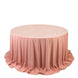 Scuba Round 132" Tablecloth Dusty Rose - Wrinkle Free & Stain Resistant Seamless Table Cover