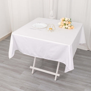 Create Timeless Elegance with the White Premium Square Tablecloth Create Timeless Elegance with the White Premium Square Tablecloth