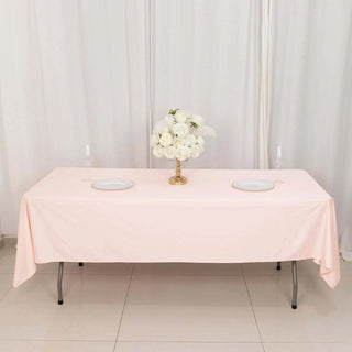Blush Premium Scuba Rectangular Tablecloth Blush Premium Scuba Rectangular Tablecloth