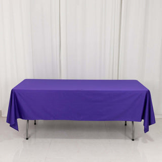 Purple Premium Scuba Rectangular Tablecloth Purple Premium Scuba Rectangular Tablecloth