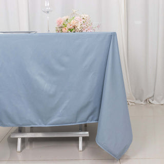 <strong>Dusty Blue Premium Scuba Square Tablecloth: The Ultimate in Sophistication </strong> <strong>Dusty Blue Premium Scuba Square Tablecloth: The Ultimate in Sophistication </strong>