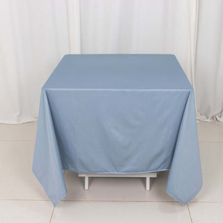 <strong>Dusty Blue Premium Scuba Square Tablecloth</strong> <strong>Dusty Blue Premium Scuba Square Tablecloth</strong>