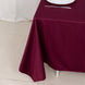 70inch Burgundy Premium Scuba Square Tablecloth, Seamless Scuba Polyester Tablecloth