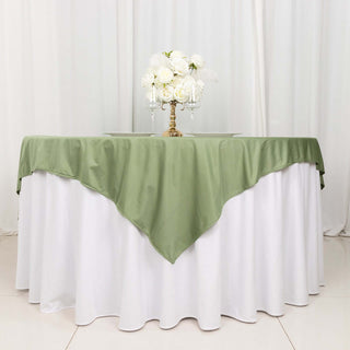 <strong>Dusty Sage Green Premium Scuba Square Table Overlay: The Ultimate in Sophistication </strong> <strong>Dusty Sage Green Premium Scuba Square Table Overlay: The Ultimate in Sophistication </strong>