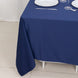 70inch Navy Blue Premium Scuba Wrinkle Free Square Tablecloth, Scuba Polyester Tablecloth