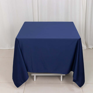 <strong>Navy Blue Premium Scuba Square Tablecloth</strong> <strong>Navy Blue Premium Scuba Square Tablecloth</strong>