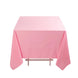 70" Pink Premium Scuba Wrinkle Free Square Tablecloth, Scuba Polyester Tablecloth