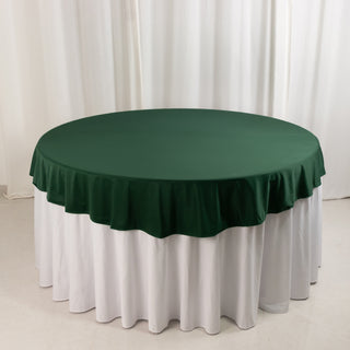 <strong>70" Round Premium Hunter Emerald Green Scuba Tablecloth</strong> <strong>70" Round Premium Hunter Emerald Green Scuba Tablecloth</strong>
