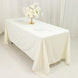 Scuba Rectangular 72x120 Tablecloth Ivory - Wrinkle Free & Stain Resistant Table Cover