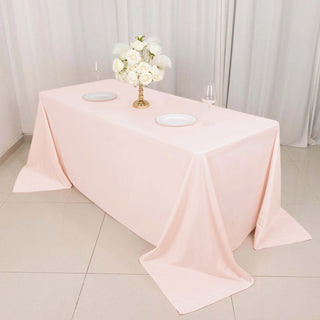 Blush Scuba Rectangular Tablecloth Blush Scuba Rectangular Tablecloth