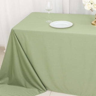 Create Unforgettable Memories with the Dusty Sage Green Scuba Rectangular Tablecloth Create Unforgettable Memories with the Dusty Sage Green Scuba Rectangular Tablecloth