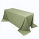 90x132inch Dusty Sage Green Premium Scuba Wrinkle Free Rectangular Tablecloth, Seamless Scuba