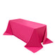 Scuba Rectangular 90x132inch Tablecloth Fuchsia - Wrinkle Free, Stain Resistant