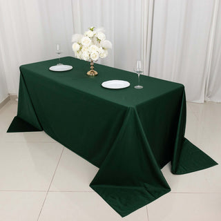 Hunter Emerald Green Scuba Rectangular Tablecloth Hunter Emerald Green Scuba Rectangular Tablecloth