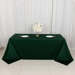 Experience Luxury and Convenience with the Hunter Emerald Green Scuba Rectangular Tablecloth Experience Luxury and Convenience with the Hunter Emerald Green Scuba Rectangular Tablecloth