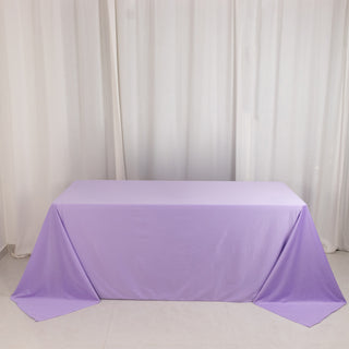 <strong>Chic Lavender Scuba Wrinkle-Free Tablecloth</strong> <strong>Chic Lavender Scuba Wrinkle-Free Tablecloth</strong>