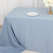 90x156inch Dusty Blue Premium Scuba Wrinkle Free Rectangular Tablecloth, Seamless Scuba Polyester