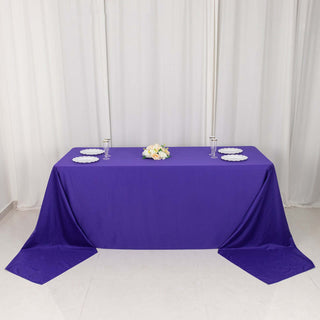 Purple Premium Scuba Rectangular Tablecloth Purple Premium Scuba Rectangular Tablecloth