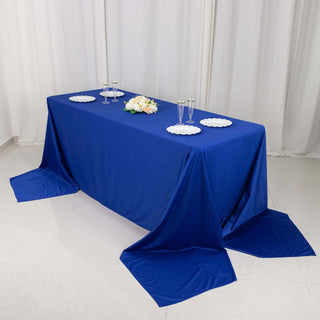 Royal Blue Premium Scuba Rectangular Tablecloth Royal Blue Premium Scuba Rectangular Tablecloth