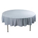 90" Dusty Blue Premium Scuba Wrinkle Free Round Tablecloth, Scuba Polyester Tablecloth