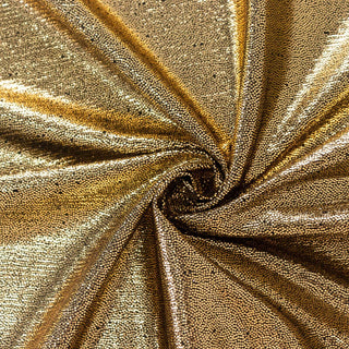 Experience the Beauty and Durability of the Antique Gold Shimmer Sequin Dots Tablecloth Experience the Beauty and Durability of the Antique Gold Shimmer Sequin Dots Tablecloth