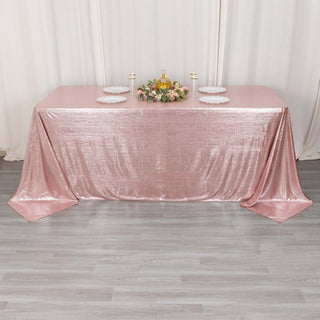 Elevate Your Event with the Rose Gold Sequin Tablecloth Elevate Your Event with the Rose Gold Sequin Tablecloth