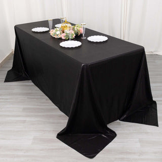 Versatile and Stylish Black Shimmer Sequin Tablecloth Versatile and Stylish Black Shimmer Sequin Tablecloth