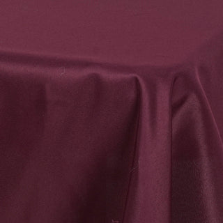 Elevate Your Event with the Burgundy Square Seamless Polyester Table Overlay