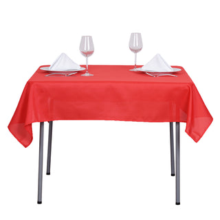 Durable and Stylish: The Perfect Red Square Tablecloth for Any Occasion Durable and Stylish: The Perfect Red Square Tablecloth for Any Occasion
