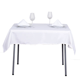 Unleash Your Creativity with the 54x54 White Square Polyester Tablecloth Unleash Your Creativity with the 54x54 White Square Polyester Tablecloth