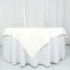 70"x70" Ivory Premium Polyester Square Table Overlay - 220GSM