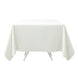 70"x70" Ivory Premium Polyester Square Tablecloth - 220GSM