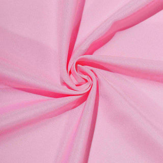 Make a Statement with the Pink Square Seamless Polyester Tablecloth