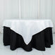 70"x70" White Premium Polyester Square Table Overlay - 220GSM