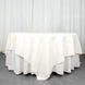 90"x90" Ivory Premium Polyester Square Table Overlay - 220GSM