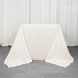 90"x90" Ivory Premium Polyester Square Tablecloth - 220GSM