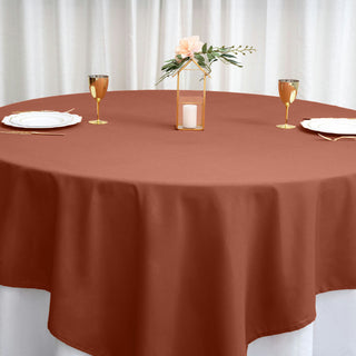Unleash Your Creativity with the Terracotta (Rust) Square Polyester Tablecloth Unleash Your Creativity with the Terracotta (Rust) Square Polyester Tablecloth