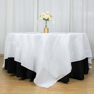 Easy to Clean and Care for, the Perfect White Table Cover Easy to Clean and Care for, the Perfect White Table Cover