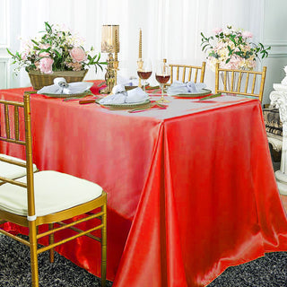 Add Elegance to Your Event with a Red Satin Tablecloth Add Elegance to Your Event with a Red Satin Tablecloth