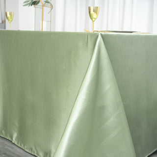 Dress Your Tables to Impress with the Satin Rectangular Tablecloth