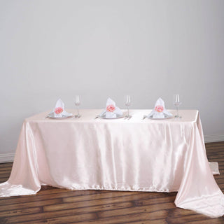 Elevate Your Event with the Blush Satin Tablecloth Elevate Your Event with the Blush Satin Tablecloth
