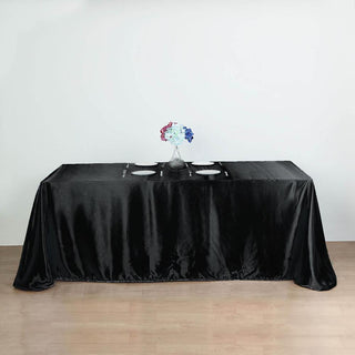 Elevate Your Event Decor with the Black Satin Tablecloth Elevate Your Event Decor with the Black Satin Tablecloth