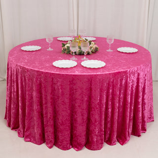 Perfect Floor-Length Fit for Standard 5ft Round Tables Perfect Floor-Length Fit for Standard 5ft Round Tables
