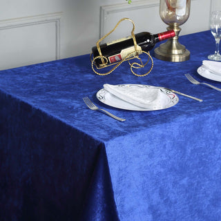 Create a Majestic Atmosphere with the Royal Blue Premium Velvet Tablecloth