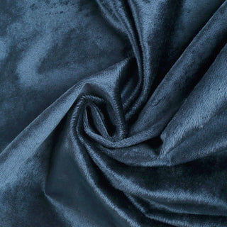 Enhance Your Event with the Navy Blue Seamless Premium Velvet Rectangle Tablecloth