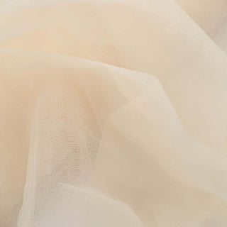 Elegant Ivory Tulle Fabric Bolt for DIY Crafts and Event Decor Elegant Ivory Tulle Fabric Bolt for DIY Crafts and Event Decor